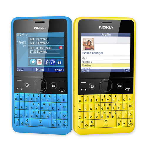 A telefonkészülék áttekintése Nokia Asha 210 Dual sim