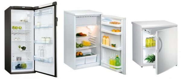 Dimensiones del refrigerador: estándar, de dos puertas, empotrado.