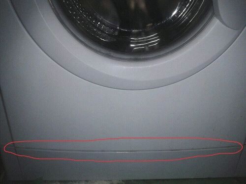  Voorpaneel van de wasmachine