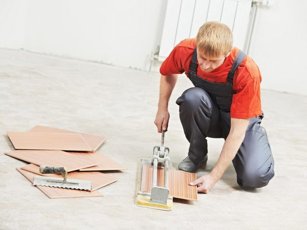  Work as a mechanical tile cutter